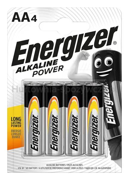 Energizer Bateria Alkaline Power, Aa, Lr6, 1,5V, 4Szt.