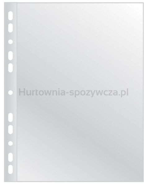 Q-Connect Koszulki na dokumenty poszerzane, PP, A4, groszkowe, 40mikr., 100szt. 