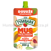 Tymbark Mus 100% Jabłko Mango Brzoskwinia Banan 200 G