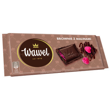 Wawel Czekolada Brownie z malinami 100g