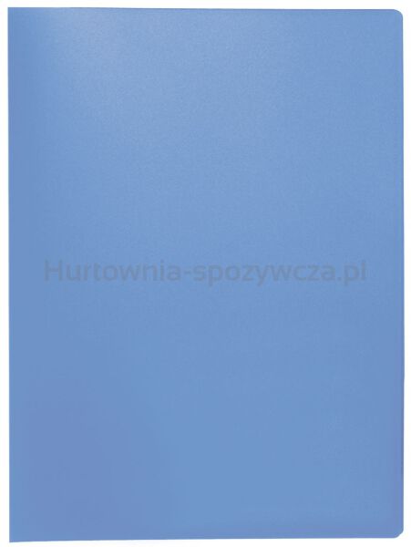 Q-Connect Teczka ofertowa, PP, A4, 380mikr., 20 koszulek, transparentna niebieska 