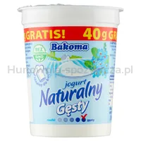 Bakoma Jogurt Naturalny Gęsty 370G