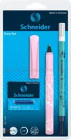 Pióro kulkowe SCHNEIDER Easy Set, wymazywacz, 6 nabojów, blister, mix kolorów - 2