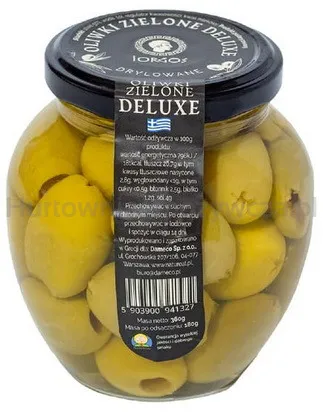 Oliwki zielone drylowane DELUXE 360/180g