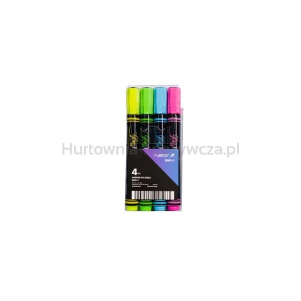 Rystor RMG-1 Marker do szkła 4 szt mix etui