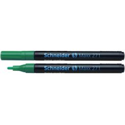 Marker Olejowy Schneider Maxx 271, Okrągły, 1-2 Mm, Zielony