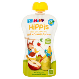 Hipp Bio Jabłka-Gruszki-Banany Mus Owocowy Po 1 Roku 90 G