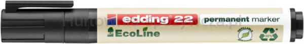 Edding Marker permanentny e-22 ecoline, 1-5mm, czarny  - 2