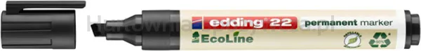 Edding Marker permanentny e-22 ecoline, 1-5mm, czarny 