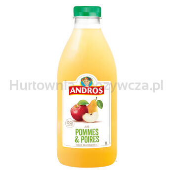 Andros Sok z jabłek i gruszek pasteryzowany 1L