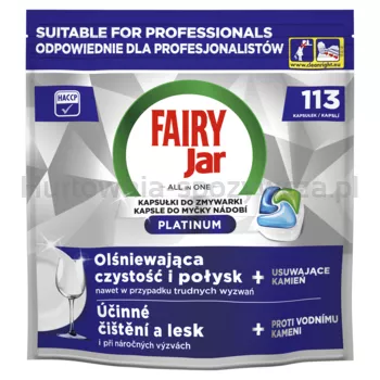 Fairy Professional Platinum Kapsułki do zmywarki, 113 myć