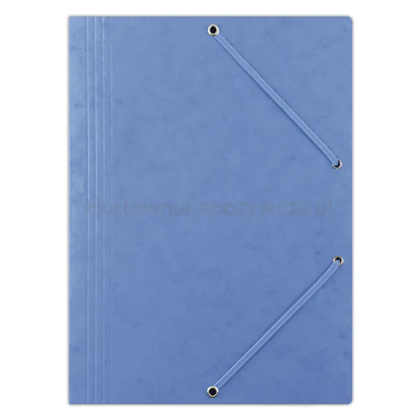 Donau Teczka z gumką preszpan, A4, 390gsm, 3-skrz., niebieska 