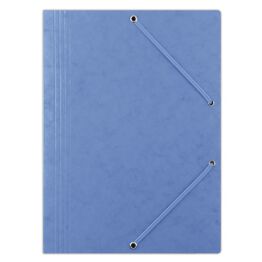 Donau Teczka z gumką preszpan, A4, 390gsm, 3-skrz., niebieska 