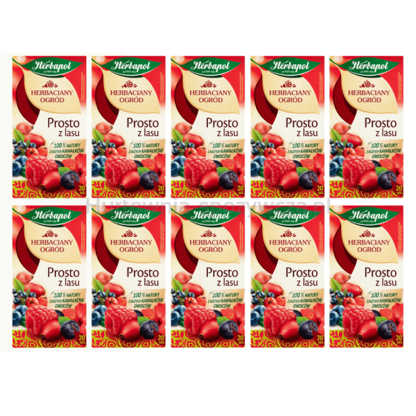 Herbapol Herbaciany Ogród Herbatka Owocowa Prosto Z Lasu 20 Torebek/50G x 10 sztuk