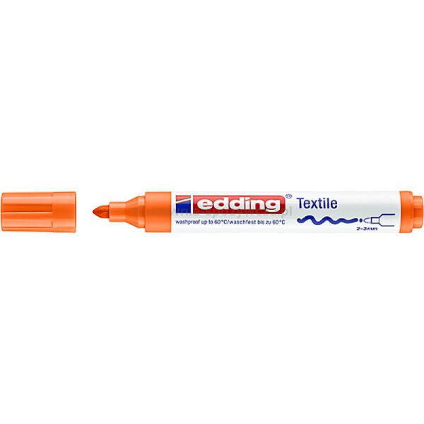 Marker tekstylny e-4500 EDDING, 2-3 mm, pomarańczowy - 2