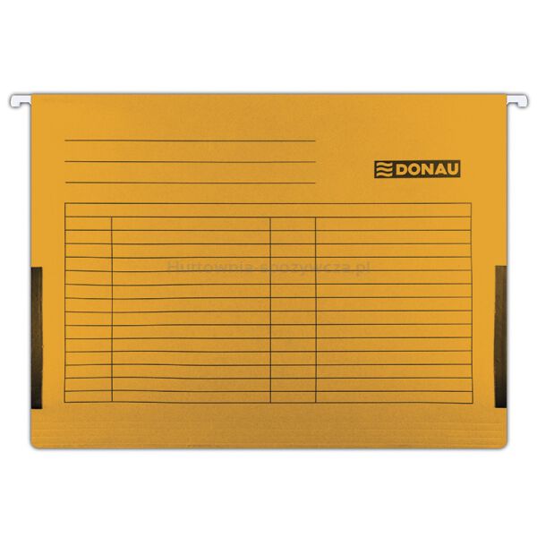 Donau Teczka zawieszkowa z boczkami, A4, 230gsm, pomarańczowa 