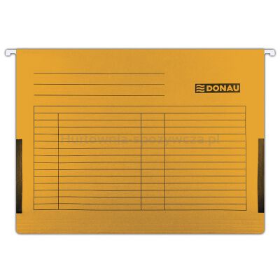 Donau Teczka zawieszkowa z boczkami, A4, 230gsm, pomarańczowa 