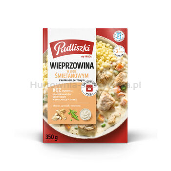 Pudliszki Wieprzowina w Sosie śmietanowo-chrzanowym 350g(data przydatności 15.07.2025)