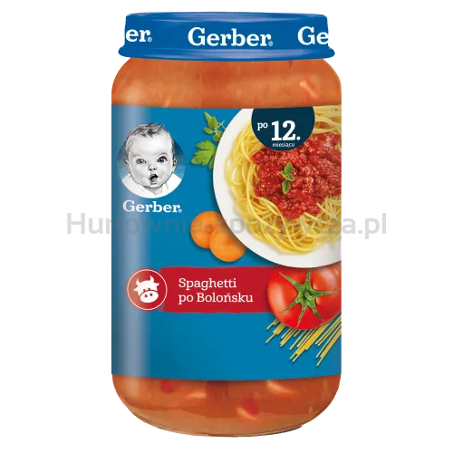 Gerber Junior Obiadek Spaghetti Po Bolońsku Po 12 Miesiącu 250 G