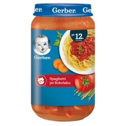 Gerber Junior Obiadek Spaghetti Po Bolońsku Po 12 Miesiącu 250 G