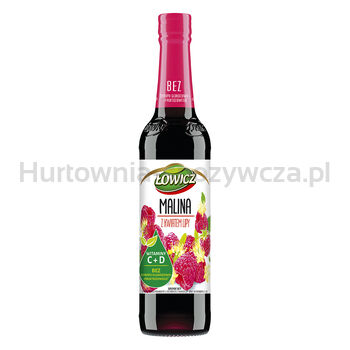 Łowicz Syrop Malinowy Z Ekstraktem Z Kwiatu Lipy 400 Ml