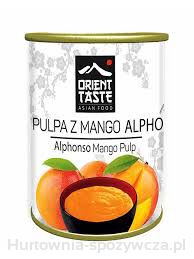 Mango Pulpa Naturalna 850 Ml Alphonso Orient Taste. Produkt Pasteryzowany