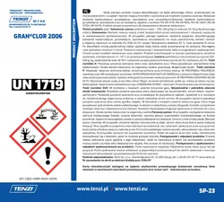 Koncentrat do mycia i dezynfekcji z aktywnym chlorem TENZI, Granclor 2006, 5l