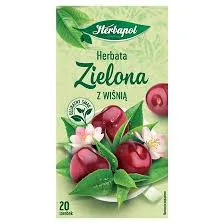 Herbapol Herbata Zielona Z Wiśnią (20 Torebek X 1,7G) 34G