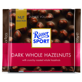 Ritter Sport Czekolada Gorzka Z Całymi Orzechami 100G