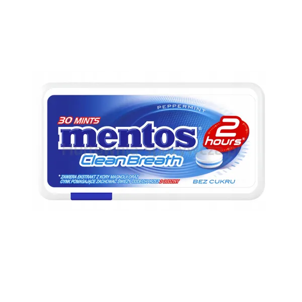Mentos 2 H Clean Breath Peppermint 21g