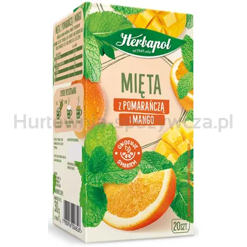 Herbapol Herbata Zielnik Polski, Mięta Z Pomarańczą I Mango, 20 Torebek