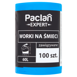 Paclan Expert Worki Na Śmieci Wiązane 60L 100 Szt.