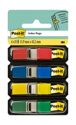 Post-It Zakładki Indeksujące (683-4), Pp, 11,9X43,1Mm, 4X35 Kart., Mix Kolorów 