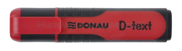 Donau Zakreślacz fluorescencyjny D-Text, 1-5mm (linia), czerwony 