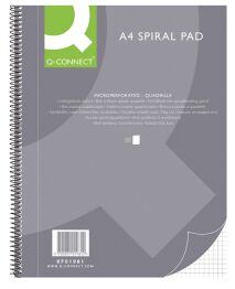 Q-Connect Kołonotatnik A4, w kratkę, 80 kart., 70gsm, perforacja 