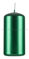 Świeca słupek DONAU HOME Standard Lakier, 50x100mm, 4 szt., zielony metaliczny połysk - 4