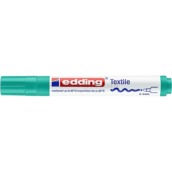 Marker tekstylny e-4500 EDDING, 2-3 mm, bladozielony - 3