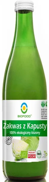 Zakwas Z Kapusty 100% Ekologiczny Kiszony 0,5 L