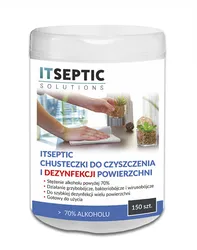 Chusteczki Do Czyszczenia I Dezynfekcji Powierzchni Itseptic, 150Szt.