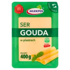 Mlekpol Ser Gouda Plastry 400G