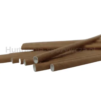 Słomki Papierowe Typu Shake, Kraft -Opakowanie 50Szt. Horeca Polska