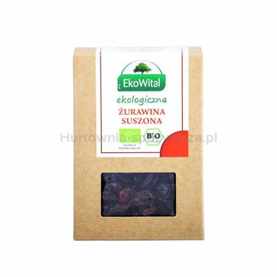 Żurawina suszona (słodzona cukrem trzcinowym) BIO 125 g