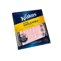 Szynka królewska drobiowa plastry 120 g Krakus