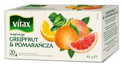 Herbata VITAX INSPIRATIONS, grejpfrut i pomarańcza, 20 torebek
