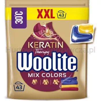 Woolite do Kolorów z Keratyną 43 szt (kapsułki)