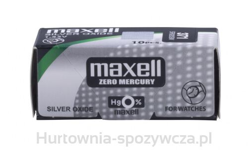 Bateria Maxell Srebrowa, Zegarkowa, Sr920Sw (371), 10 Szt.