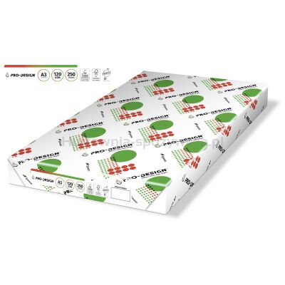 Pro-Design Fsc Papier kserosatynowany, klasa A++, A3, 168CIE, 120gsm, 250 ark. 