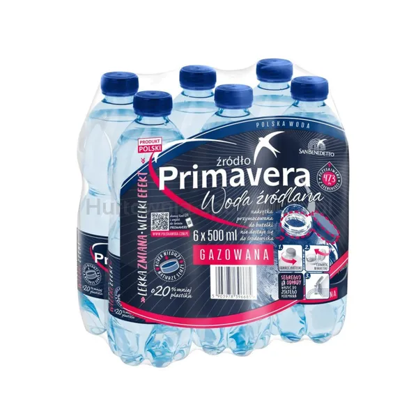 Woda Primavera Gazowana Pet 500ml