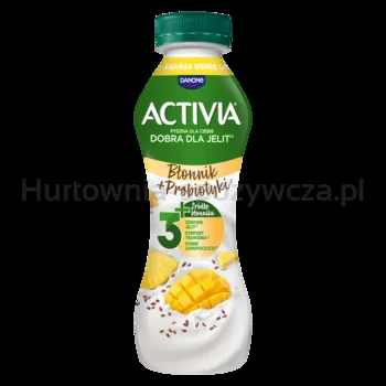 Jogurt Activia o smaku ananas-mango z nasionami i zbożami oraz szczepem bakterii ActiRegularis® 270g