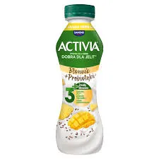 Danone Jogurt Activia o smaku ananas-mango z nasionami i zbożami oraz szczepem bakterii ActiRegularis® 270g